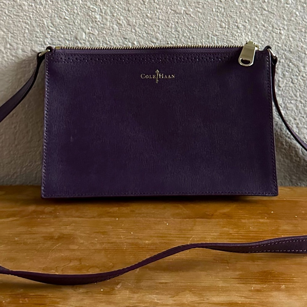 Purple Leather Purse